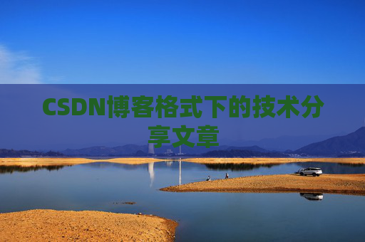 CSDN博客格式下的技术分享文章